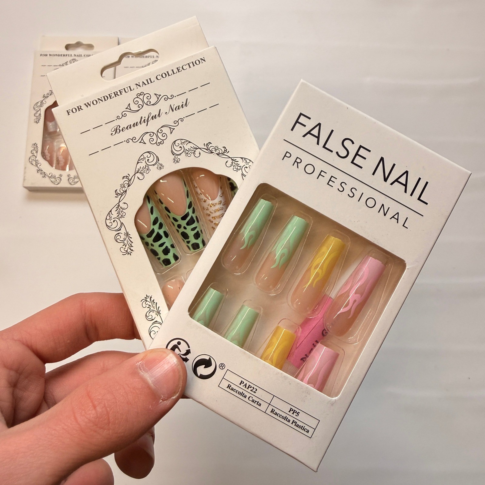 Lot of 10 Pack of 24 New False Press On Nails Assorted Designs and Colors №N17