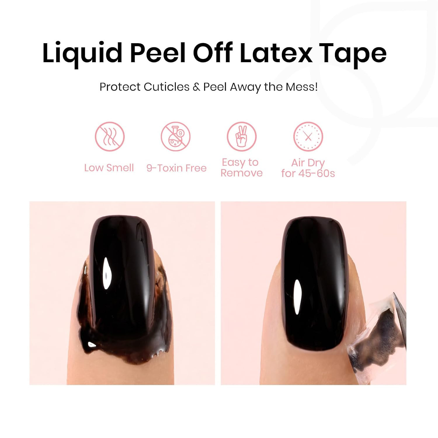 French Tip Tool: Stamp Gel Silicone Nail Stamp Kit | Long Silicone Stamper, Peel