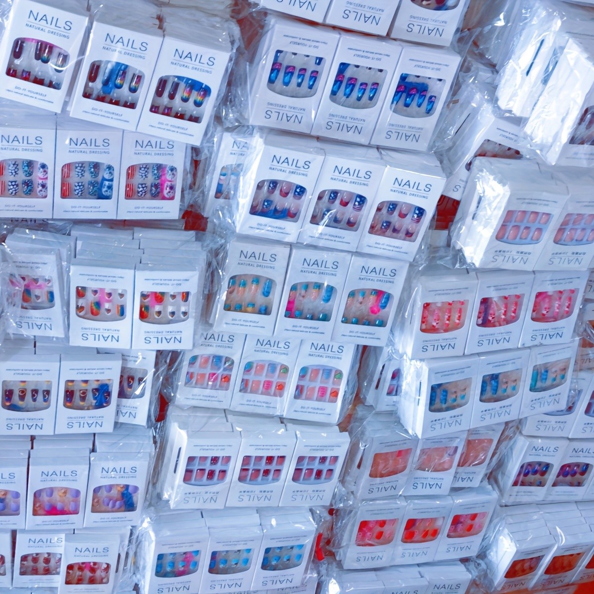 Wholesale 360PCS Press-On Nails Short Medium Length Almond Square Tip Easy-Apply