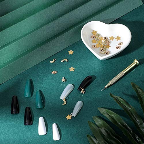 91 Piezas De Anillos De Joyeria Para Unas Con Herramienta Para Perforacion De…