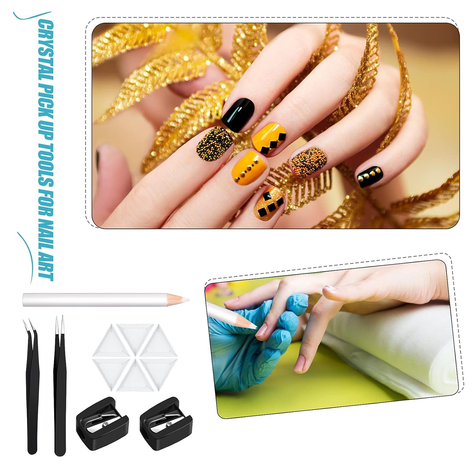 Maitys 22 Pieces Wax Rhinestone Picker Pencil Wax Pencil Set for Rhinestones