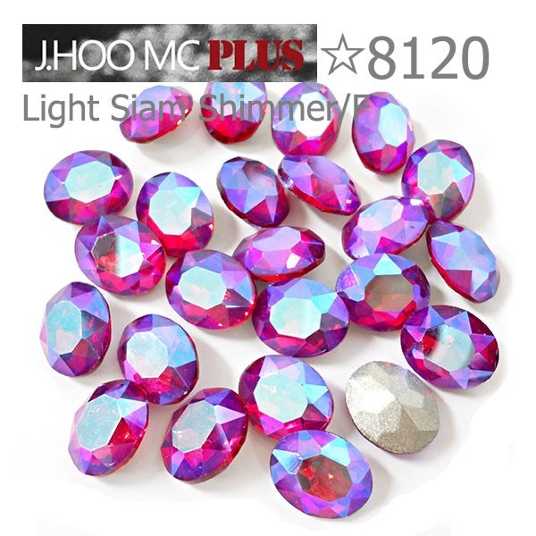 J.HOO Crystal 8120 Oval V-Cut Fancy Rhinestones 10x8mm Nail Art (8pcs)