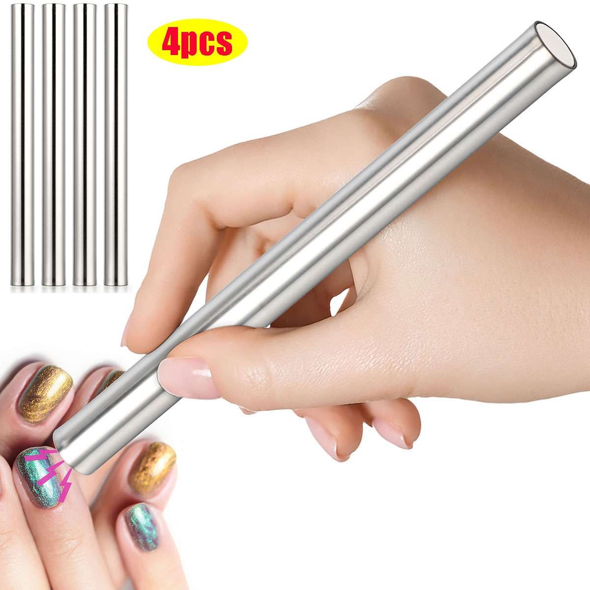 4x/set Magnetic Stick For Cat Eye Gel Polish Magnet UV LED Nail Art Manicure