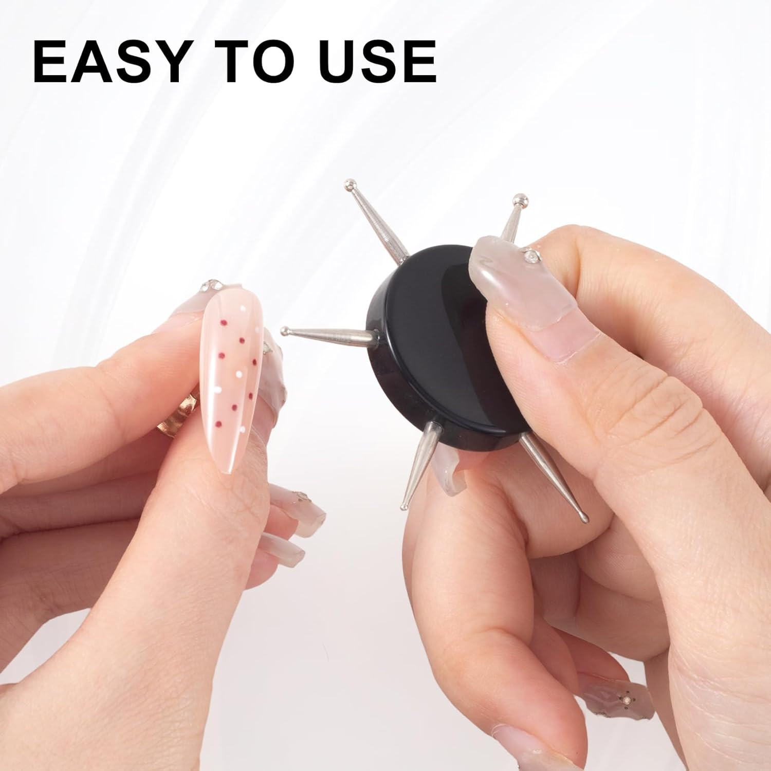 Nail Dotting Tool, 6-in-1 Metal Dotting Tool Nail Art, Circular Nail Design Dott