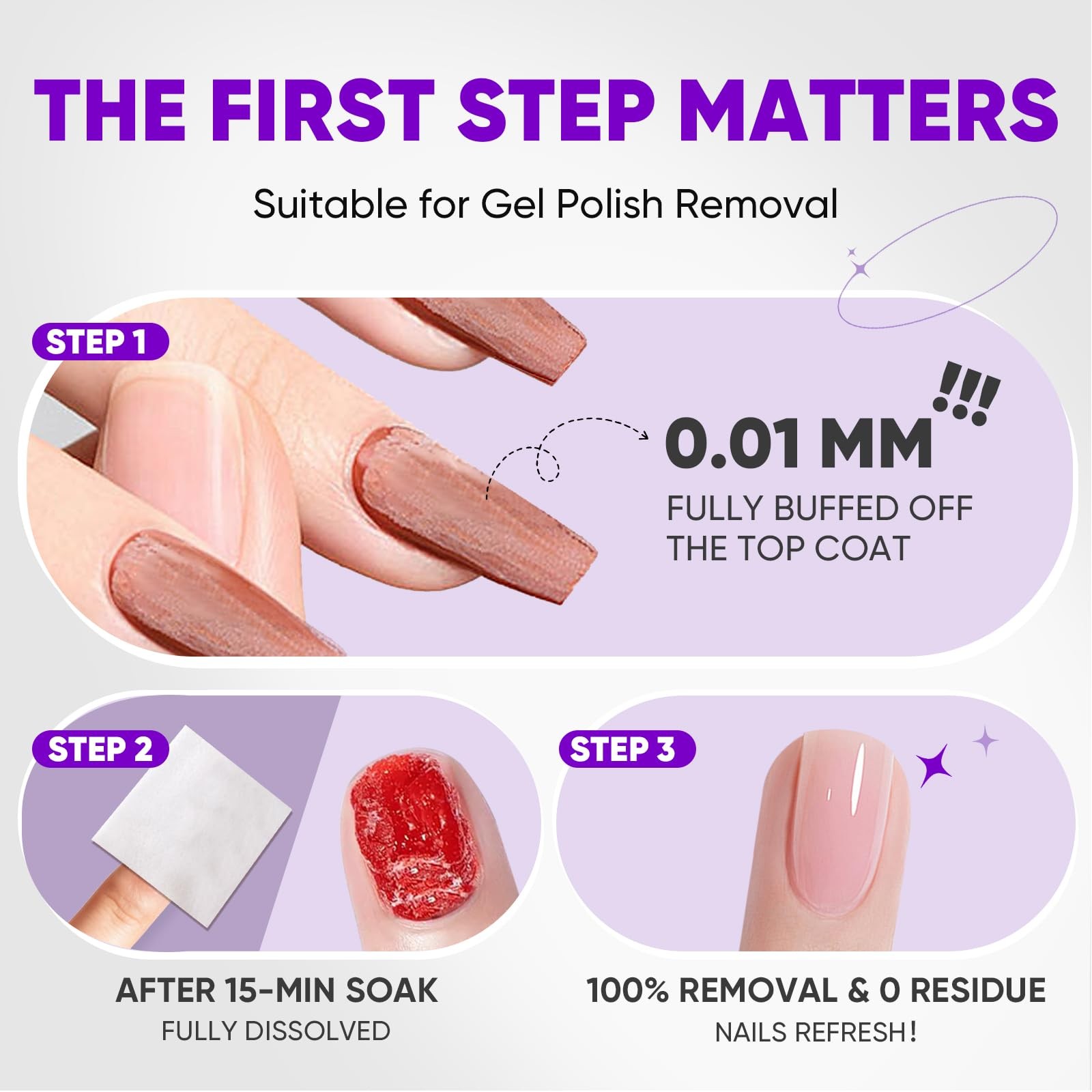 OAKDOLCHE 250 Pack Bulk Acetone Nail Polish Remover Pads, Individually…