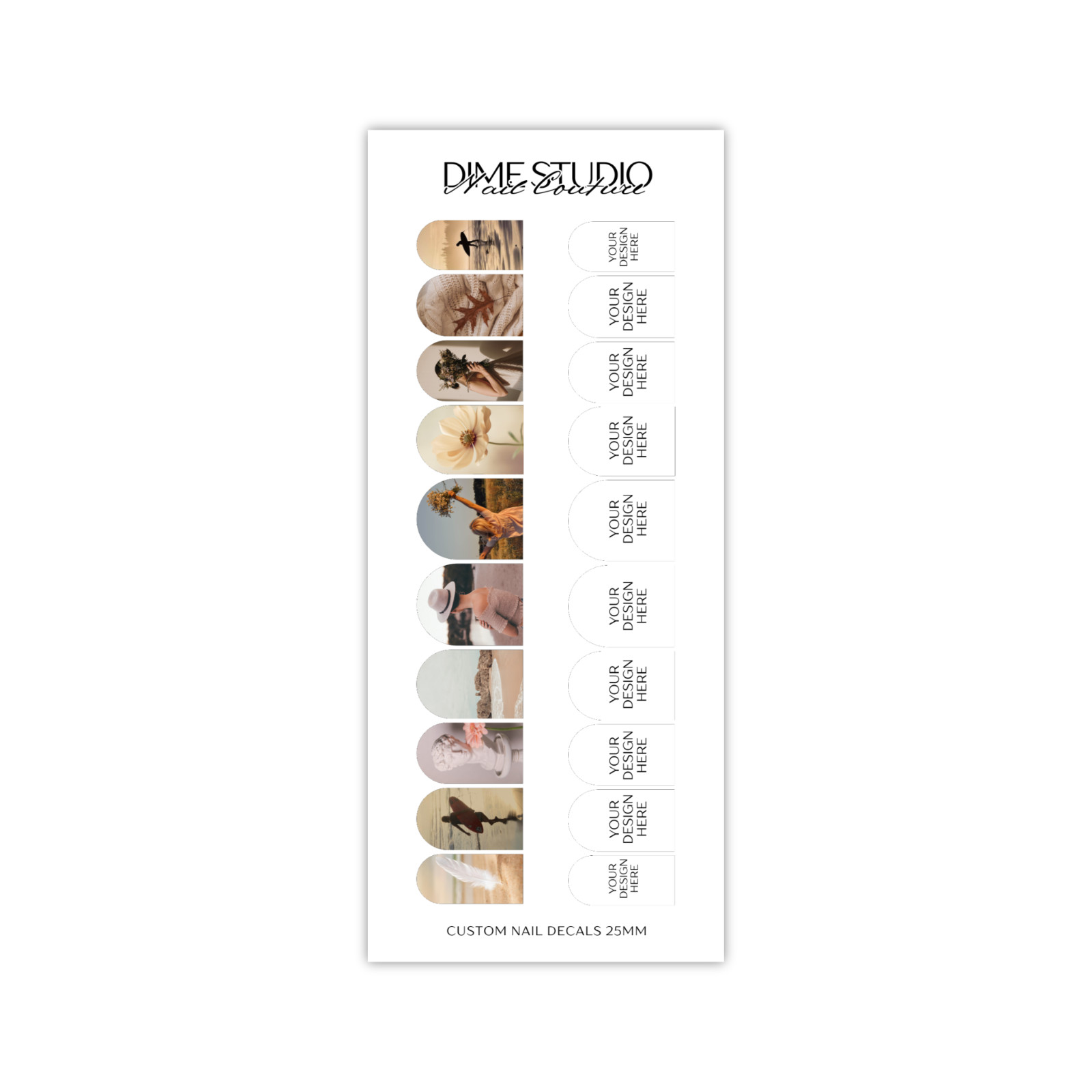 Custom Nail Decals Water Transfer Nail Wraps