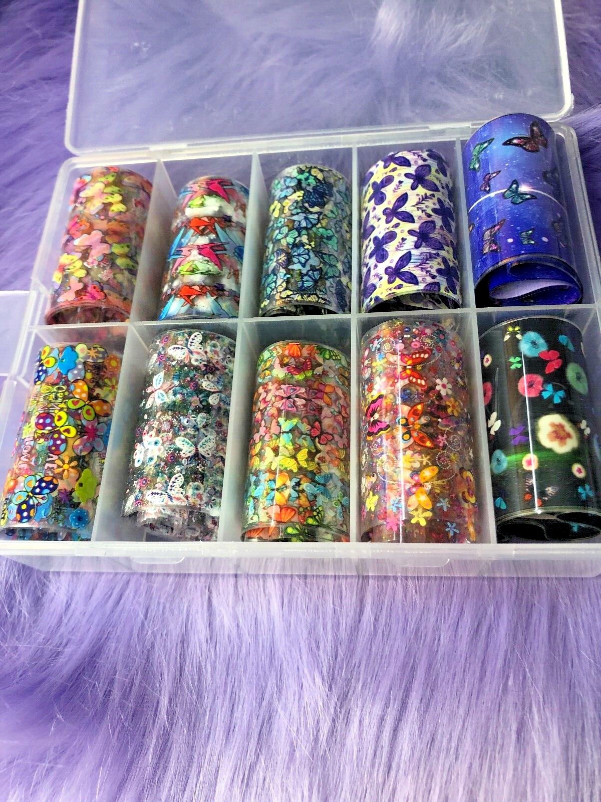 Nail Foil Transfer Decals – New – Butterfly – Transfer Foils