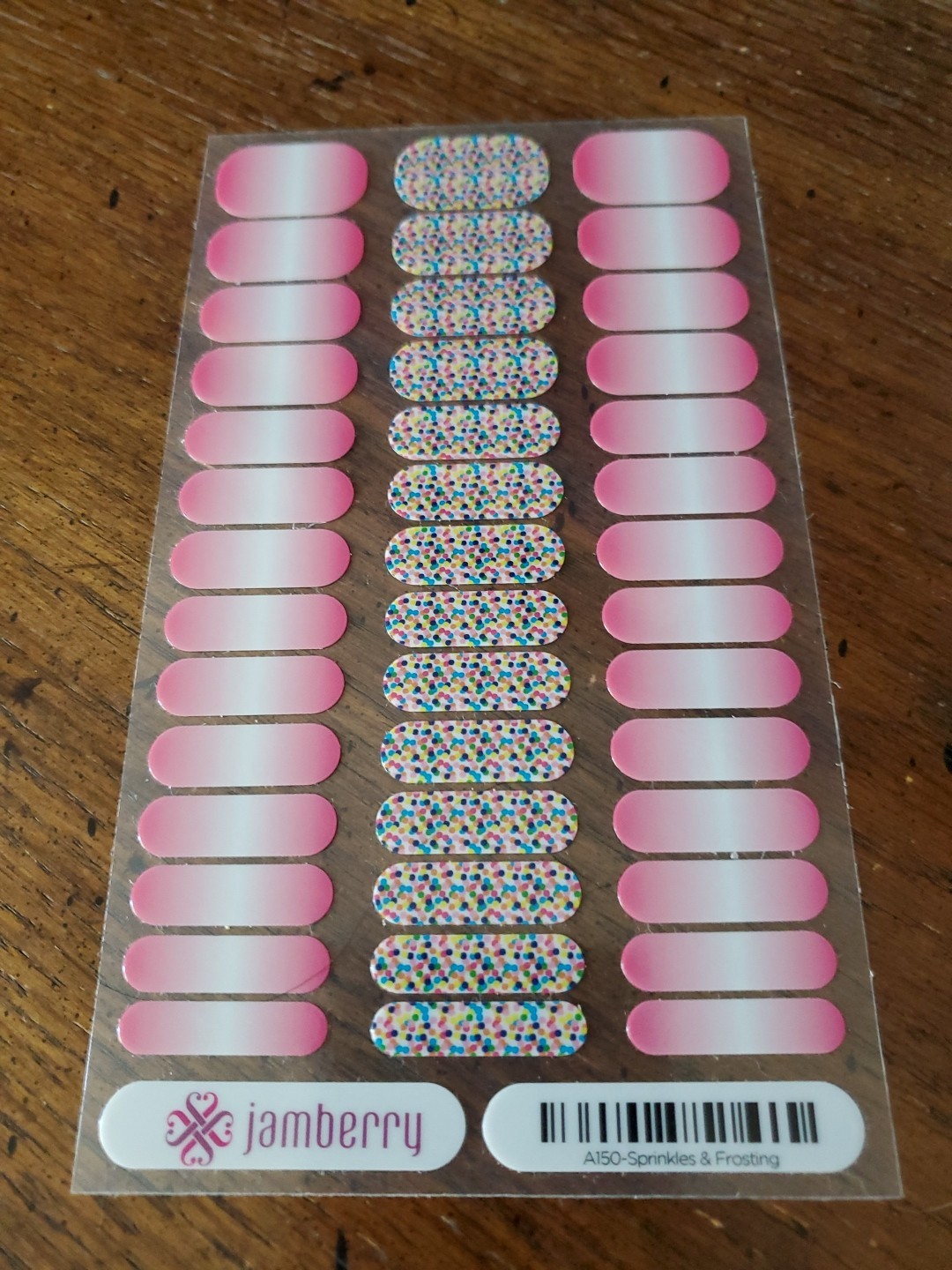Jamberry Juniors Nail Wraps – Full Sheet – Sprinkles & Frosting Design