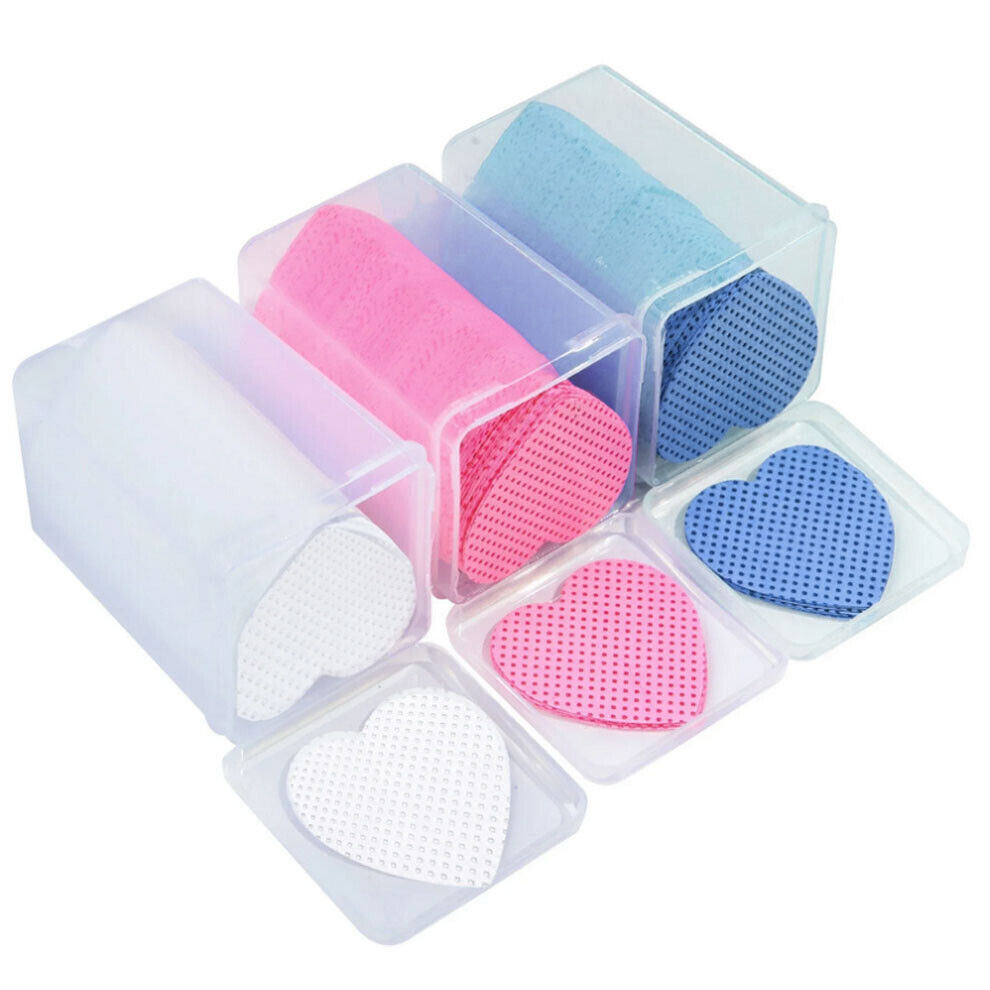 200pcs/box Lint Free Nail Wipes Cotton Pads Nail Polish Remover Cleaning Wipes