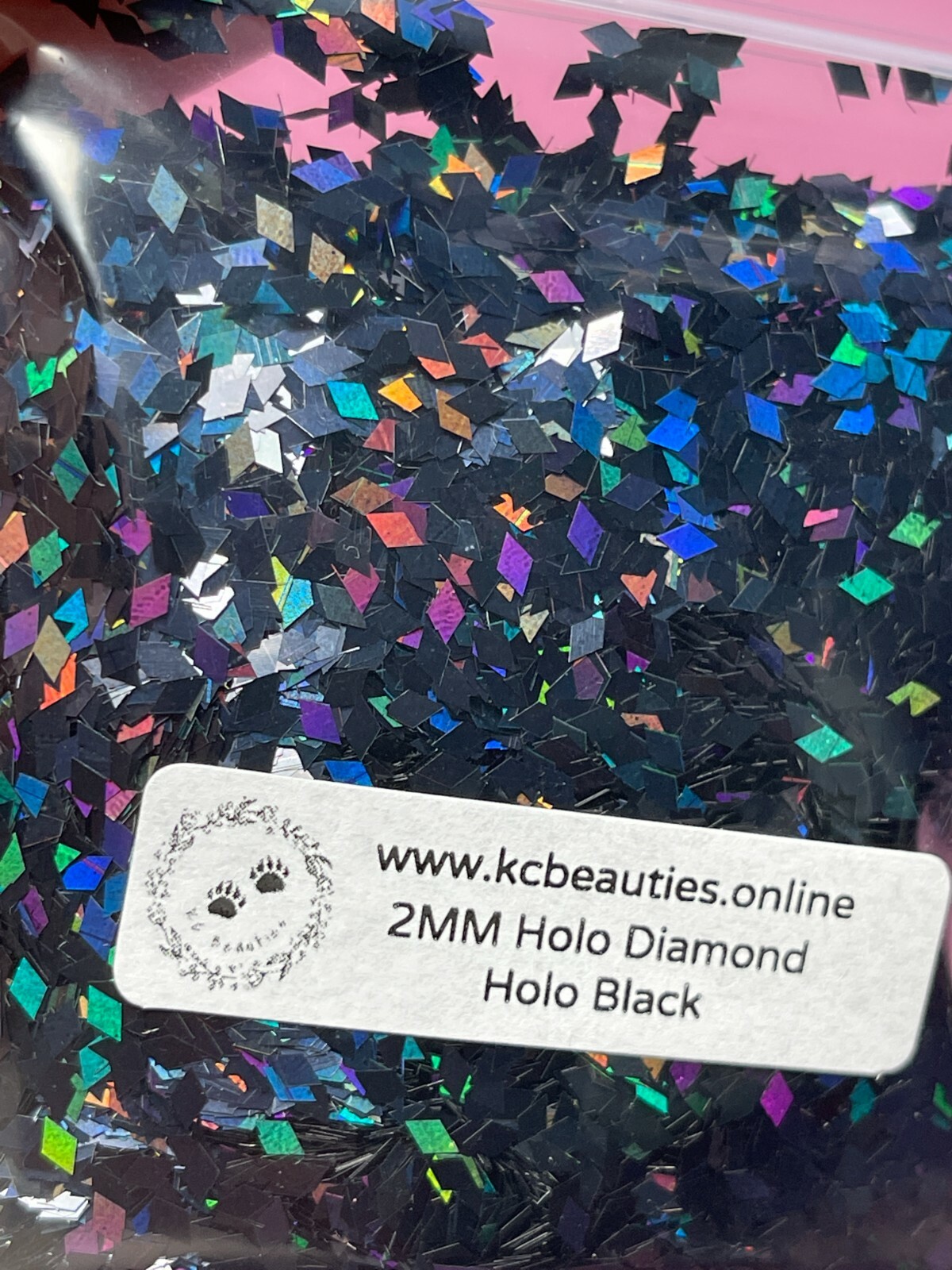 Solvent Resistant Holo Diamond shape 2mm Glitter Bulk Buy 3 get 1 Free Oz