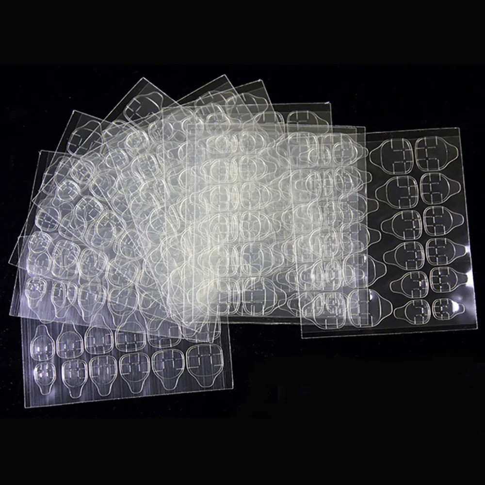 Double-Sided Nail Glue Tape Sticker Adhesive Tabs for Press on Nails 5-25 Sheet