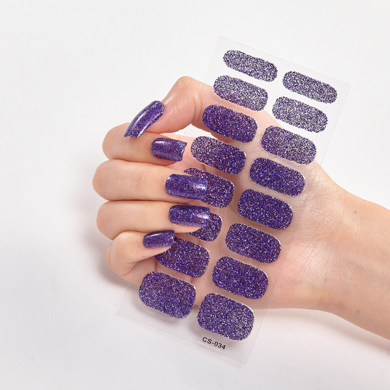 Nail Art Stickers Nail Stickers Scallion Powder Nail Stickers Nail Accessories
