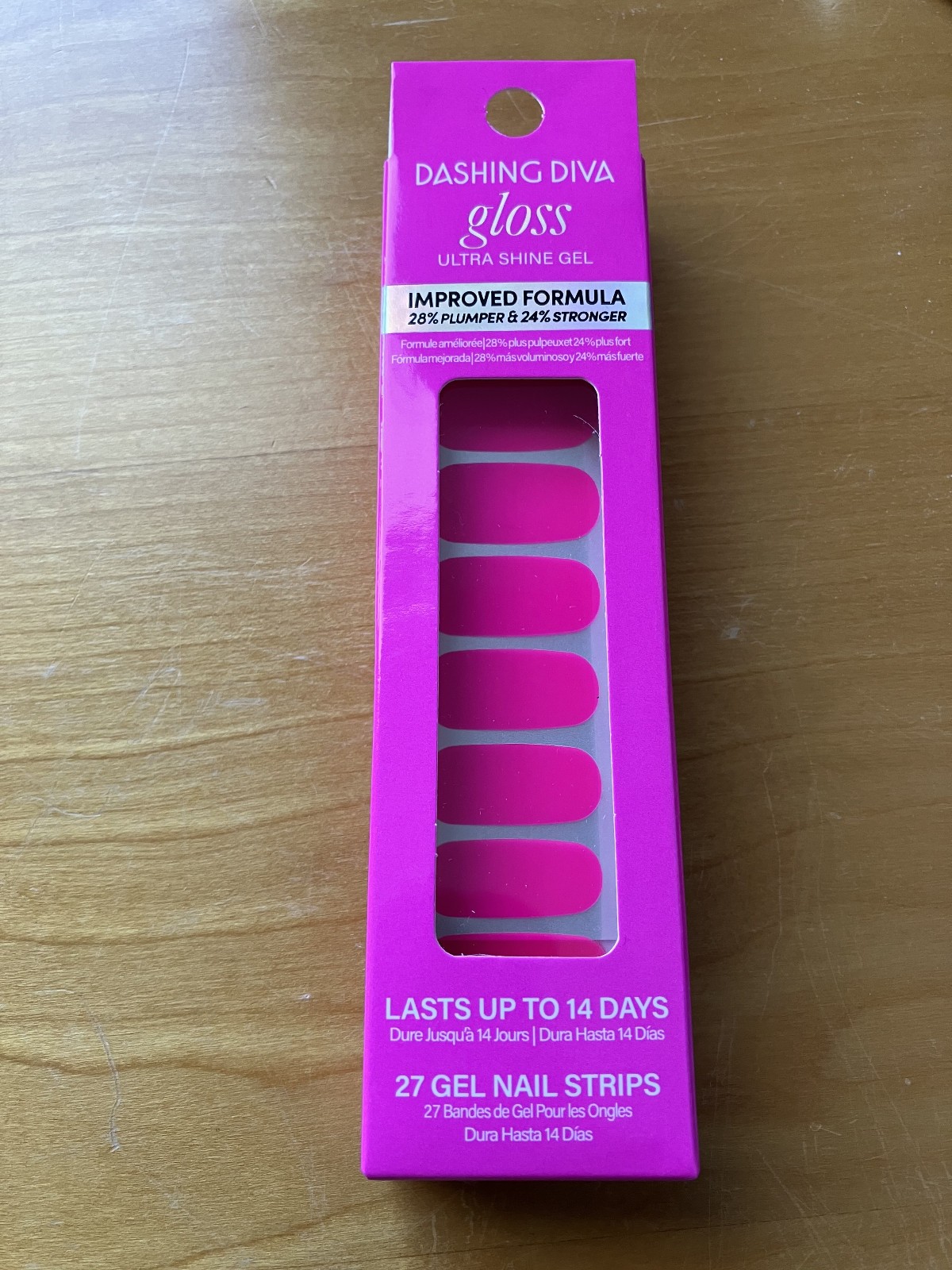Dashing Diva Ultra Shine Gel Nail Strips BNIB GSC168 Magenta Madness Batch#Y19I1