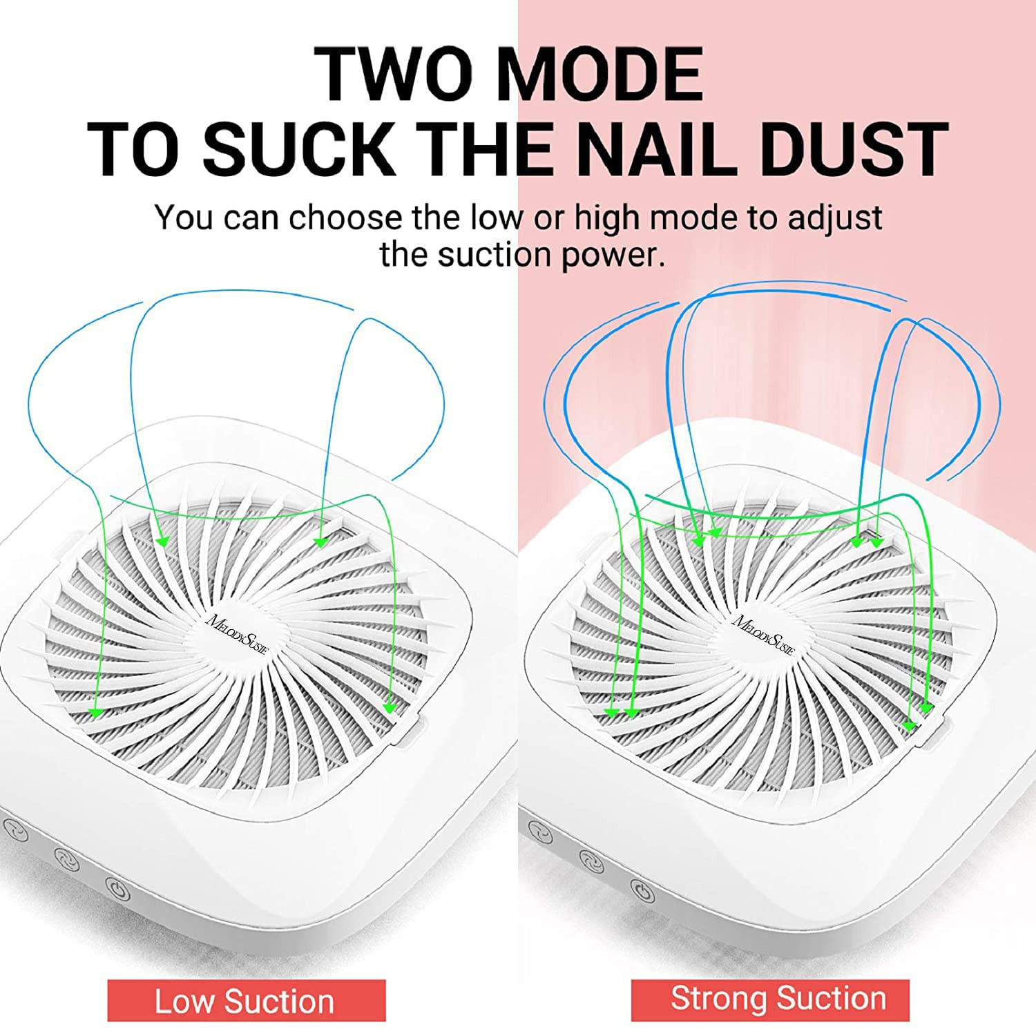 Professional Classic Nail Dust Collector with Powerful Suction, Spro 4000RPM Nai
