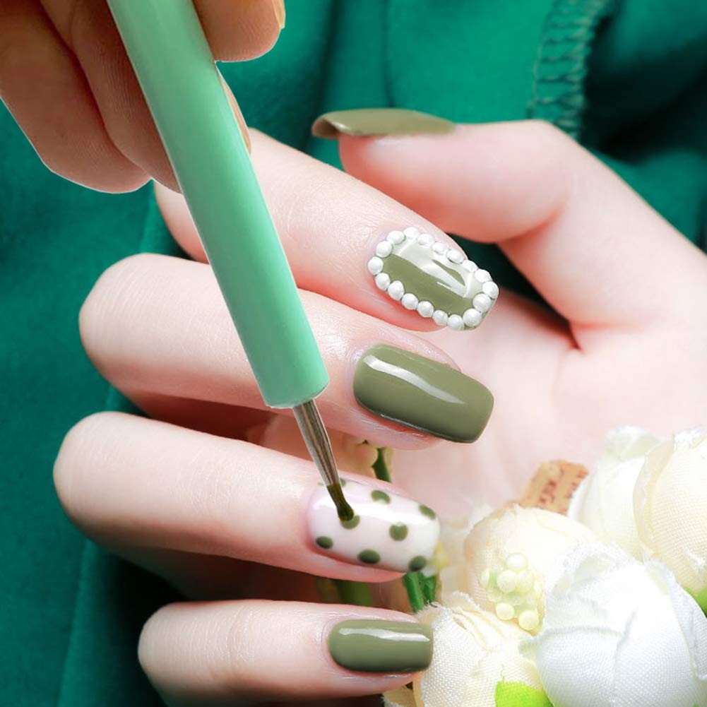 10Pcs Art Dotting Tools for Nail Art, Ball Tip Clay Tools Sculpting Pattern T…