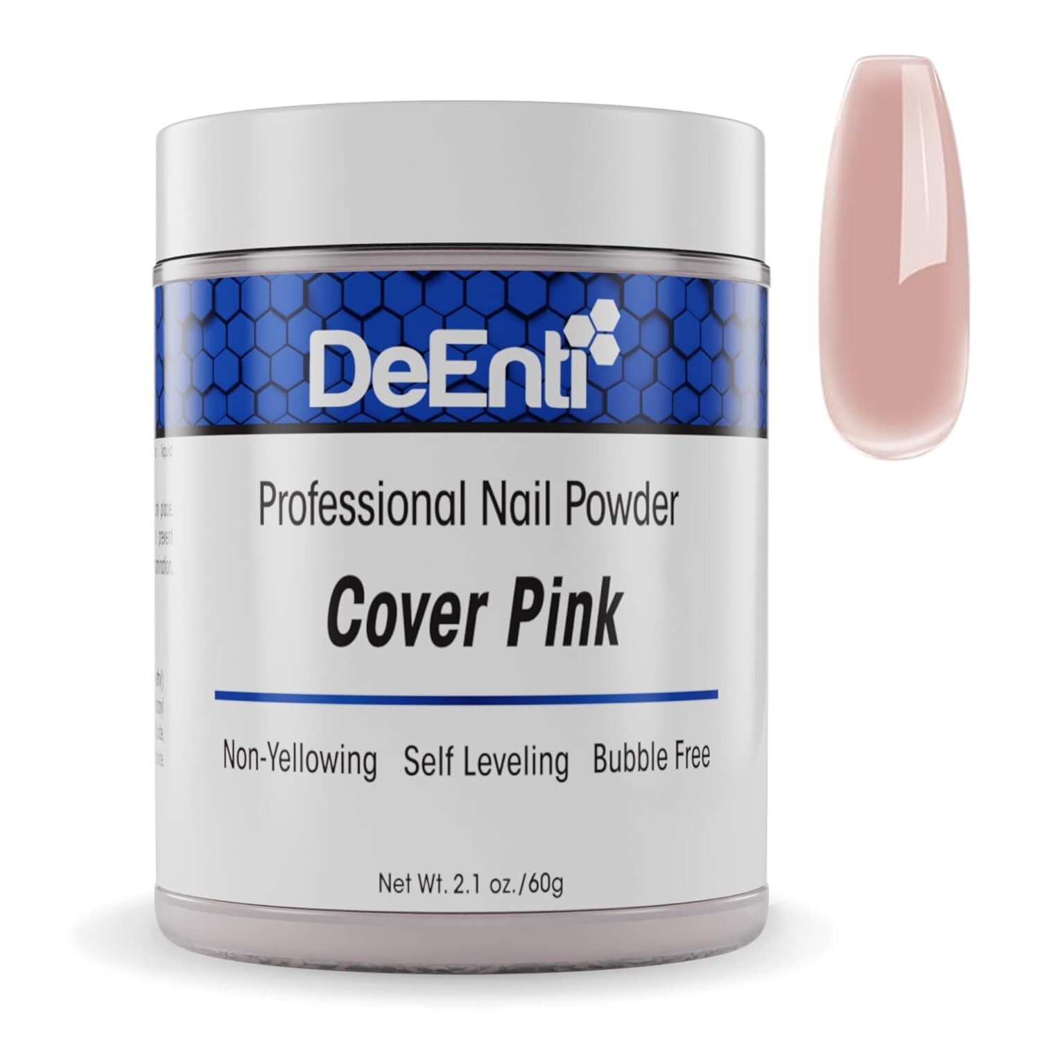 DeEnti 2oz Cover Pink Acrylic Nail Powder Dip – Salon Quality for Home Manicures