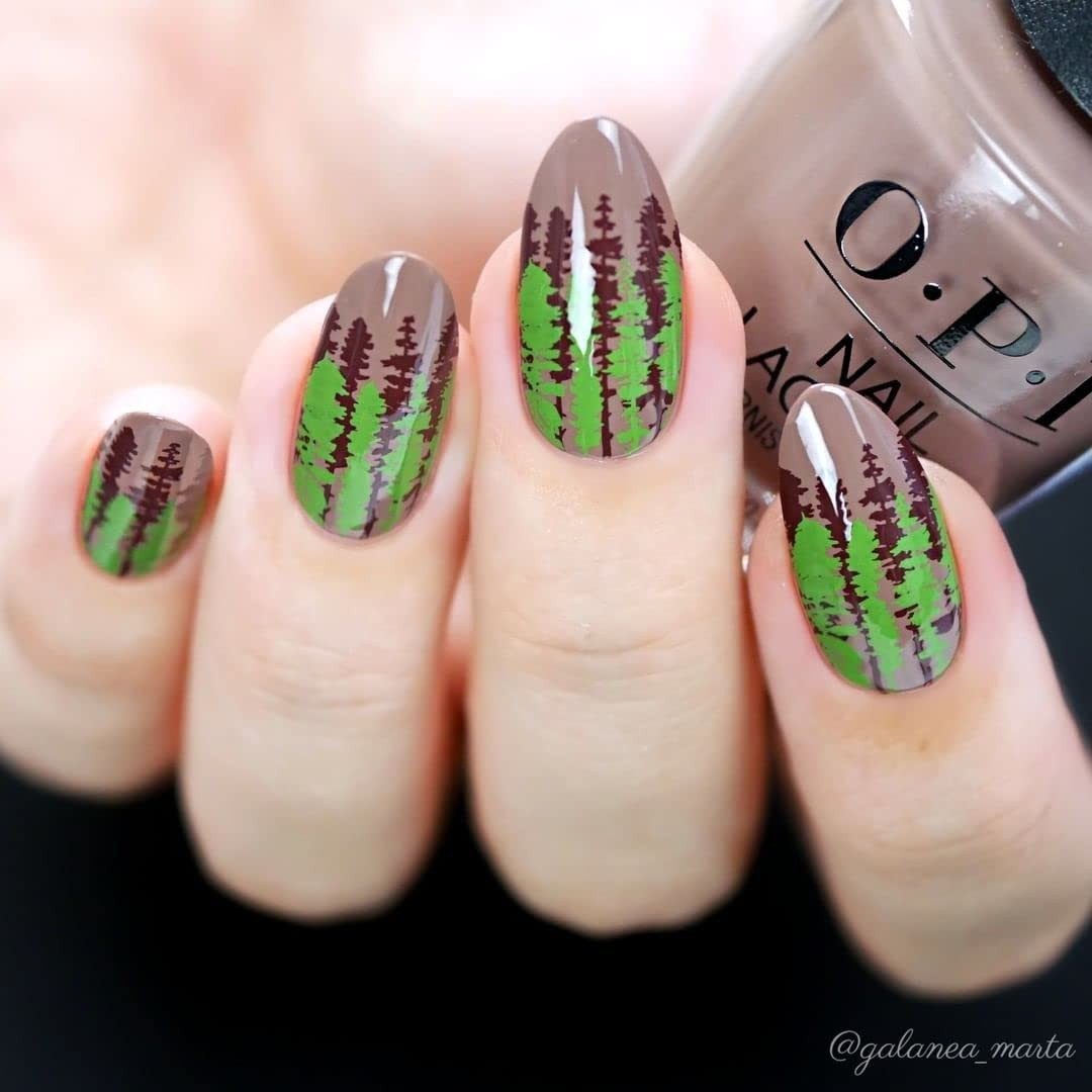 Whats Up Nails – B070 Campfire Stories Stamping Plate for Nail Art Design