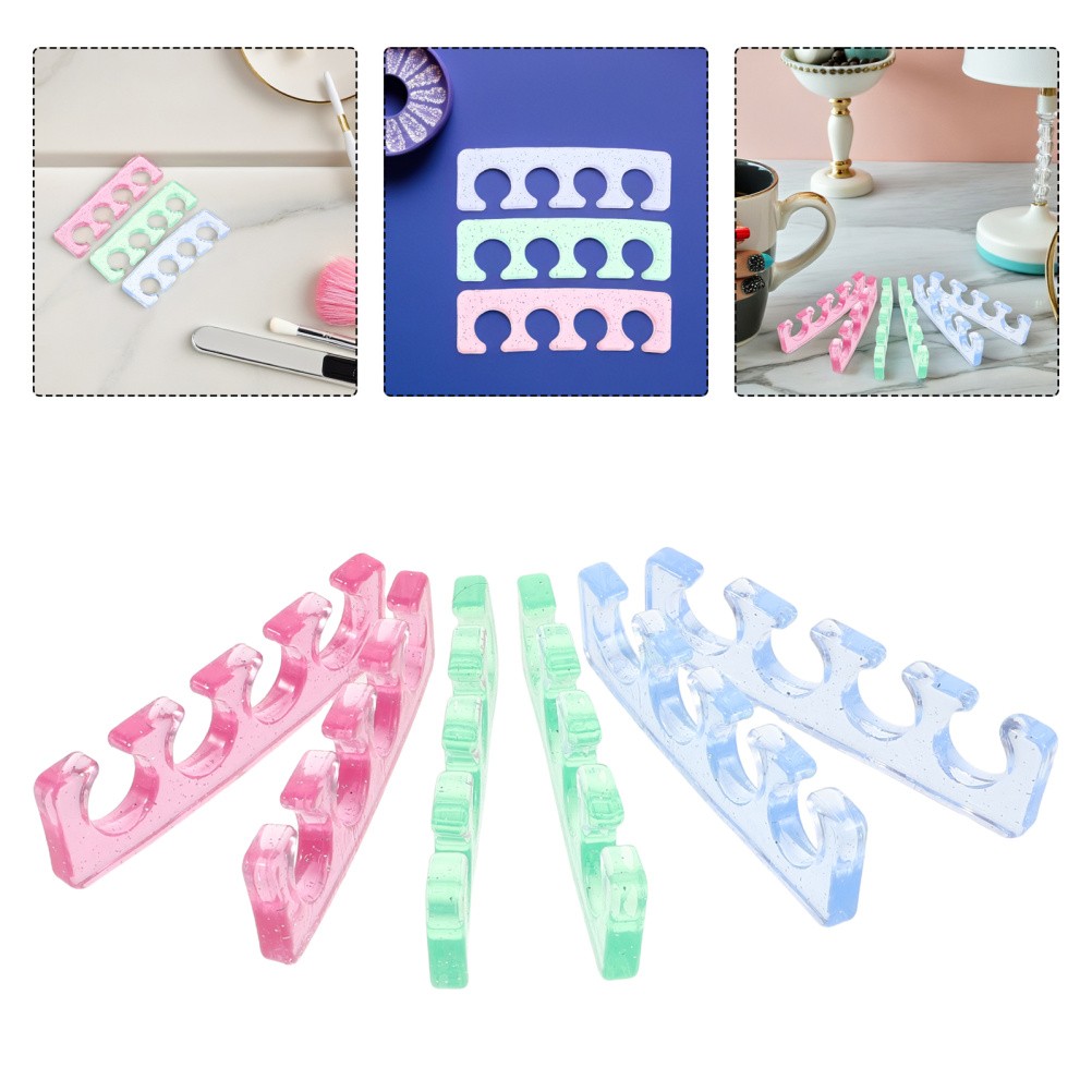 12 Pcs Forefoot Silicone Toe Separator Bunion Spacer Nail Art Separators