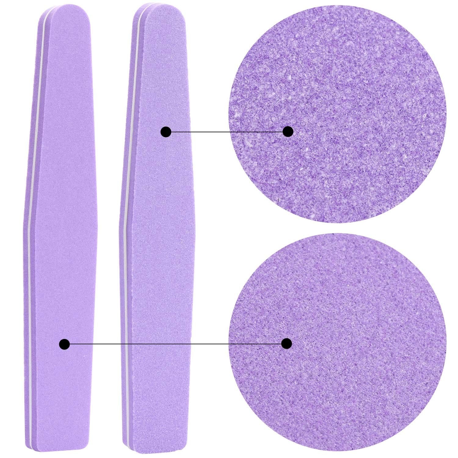 20Pcs Nail Block Buffer Files Sponge Washable Double Sided 100/180 Sanding Bu…