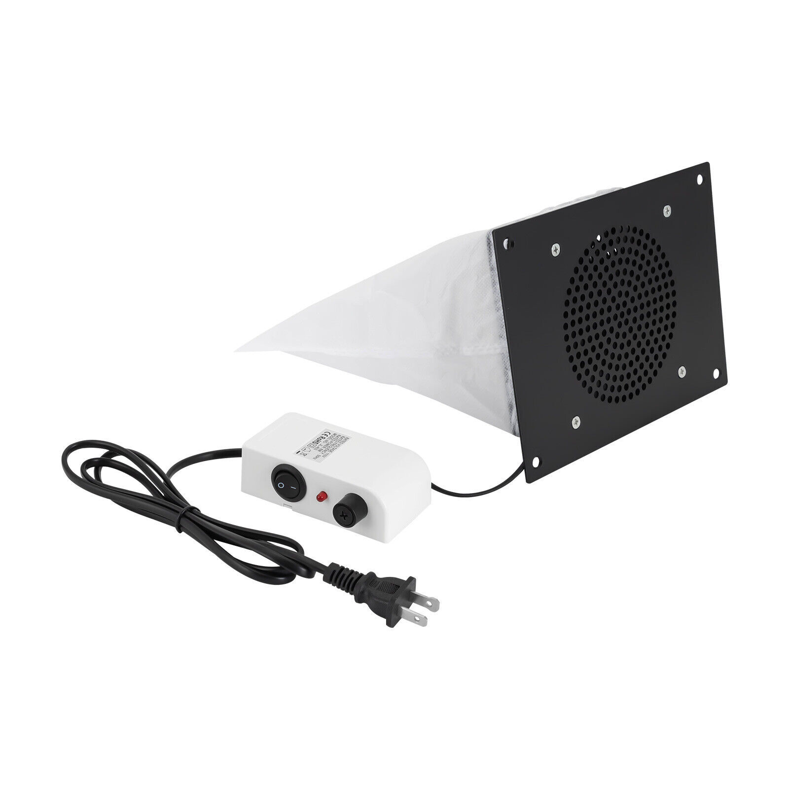 6W electric high-efficiency nail dust collector black wired Nail Dust Collector