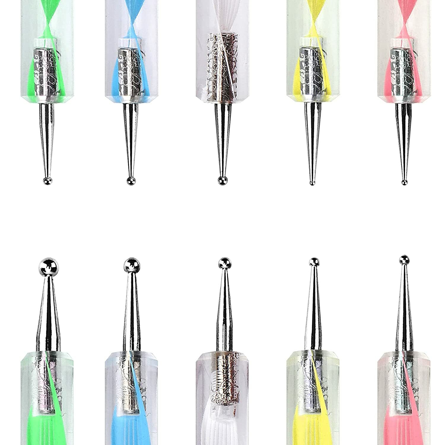 12 Pcs/Set Nail Art Design Tools,7pcs Painting Brushes+5pcs Dotting Pens,US FAST