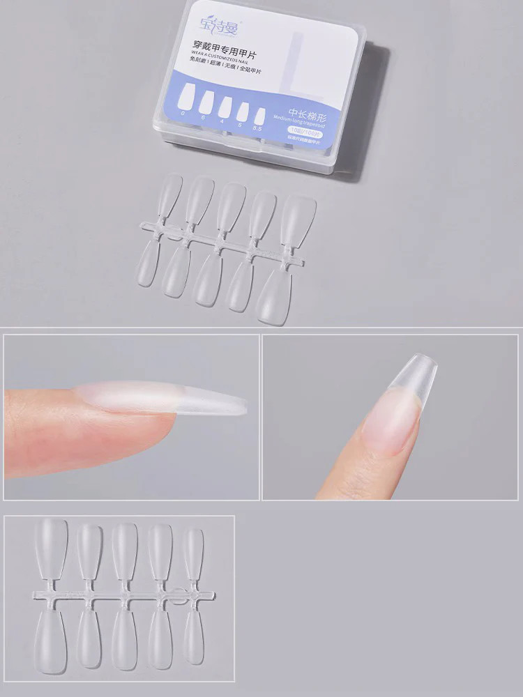 Short Round Wearable Nail Tips
