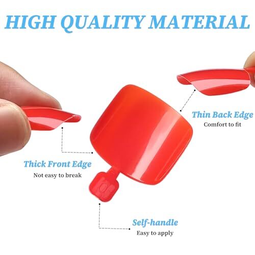 120pc Press on Toenails for Women Toe Press on Nails Short Fake Toe Nails Red