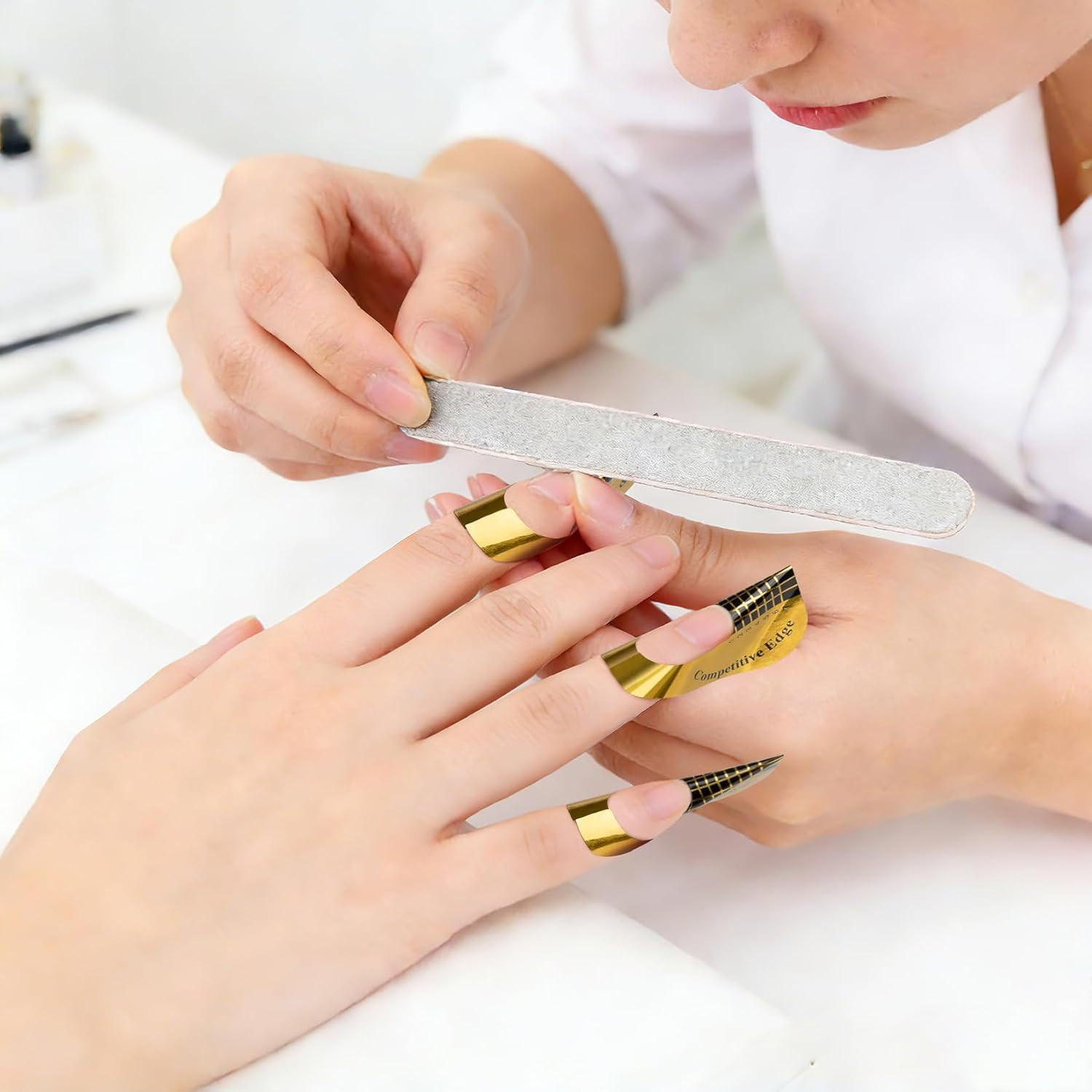 200 Nail Forms for Builder Gel – Durable Nail Extension Forms for Acrylic Nails,