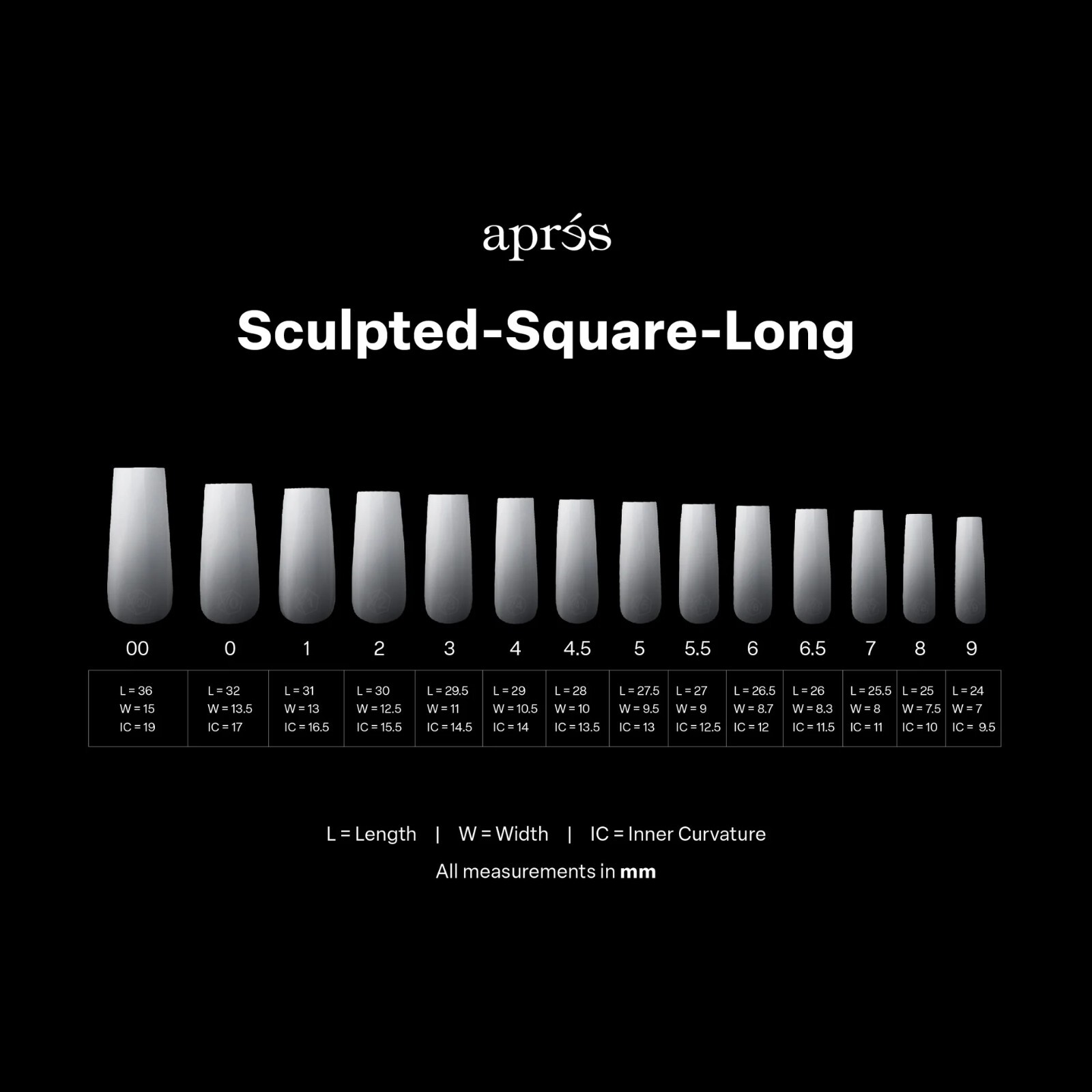 apres Gel-X Ombre Sculpted Square Long (Box of 210 Tips)