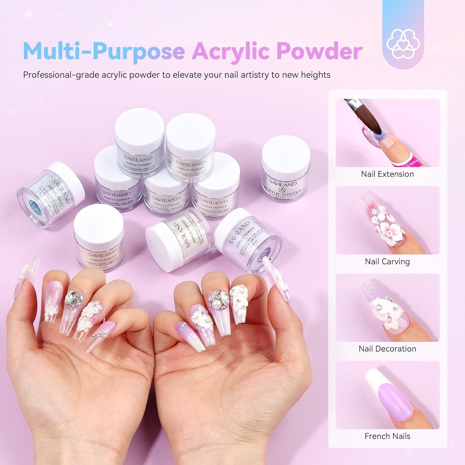 All-In-One Acrylic Nail Kit: 48W Lamp, Nail Drill & Brushes for Stunning Nails
