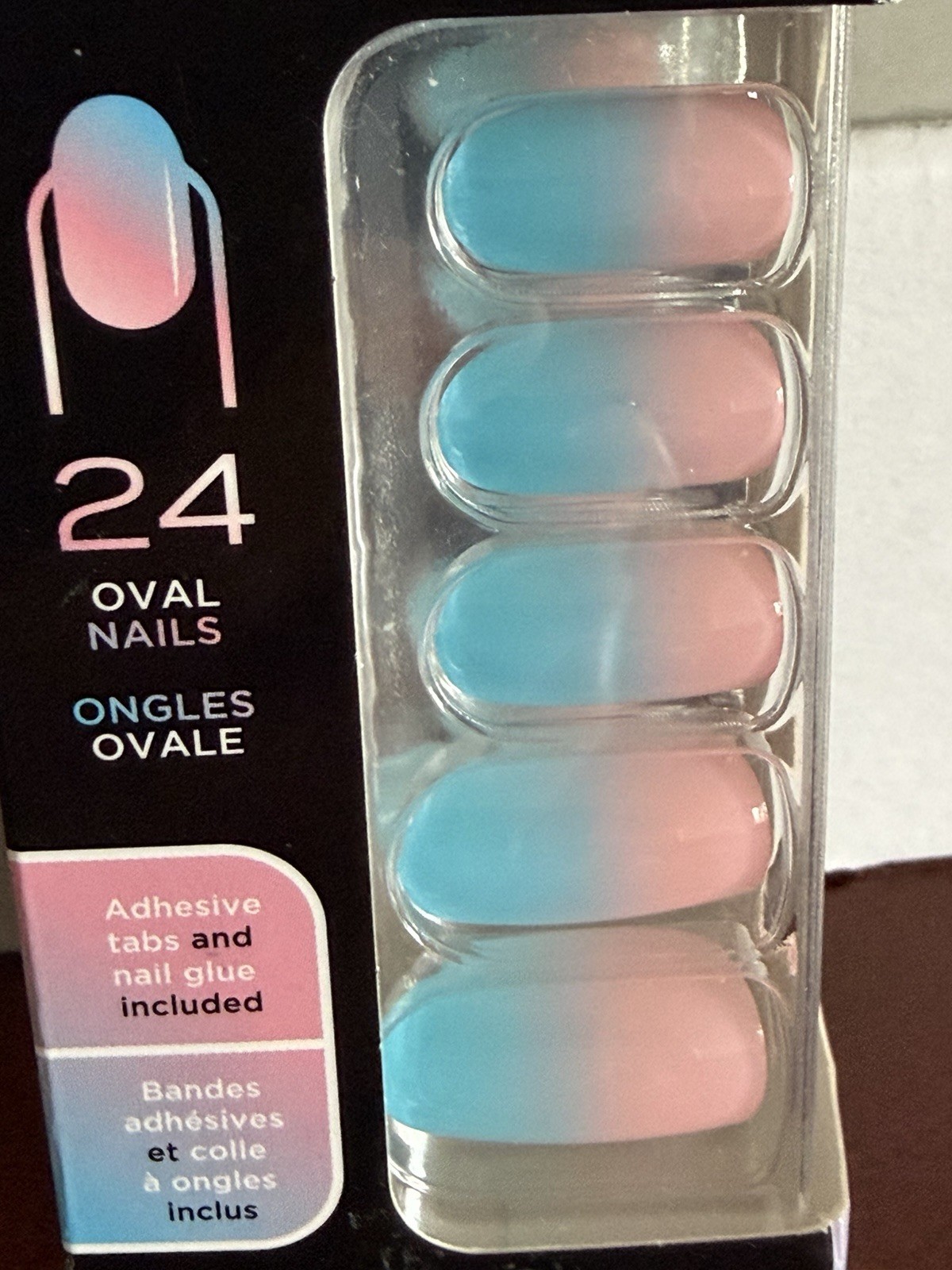 Sally Hansen Perfect Manicure Pride 24 Oval Nails OV750 Trans Tips New In Box