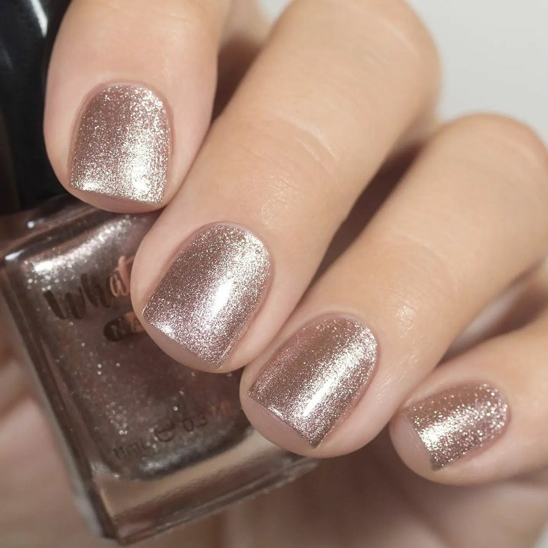 Chrome Colored Glasses Regular Polish (Rose Gold Chrome), Polish for Nail Art