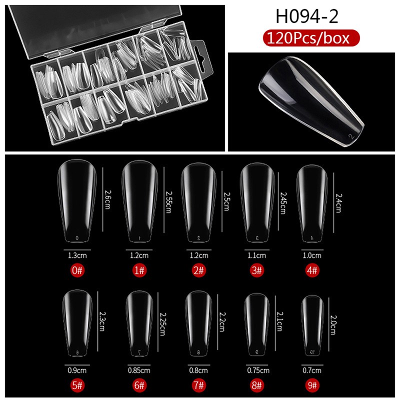 120Pcs Poly Nail Gel Nail Dual Forms Finger Extension UV Builder Nail Tips Tools