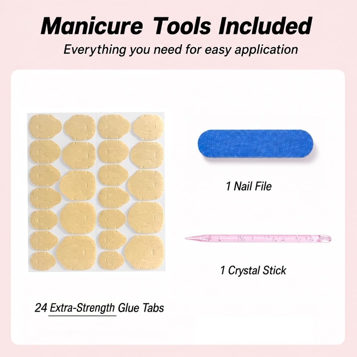 French Press on Nails Short Square – Nude Fake Nails Press ons with White Fre…