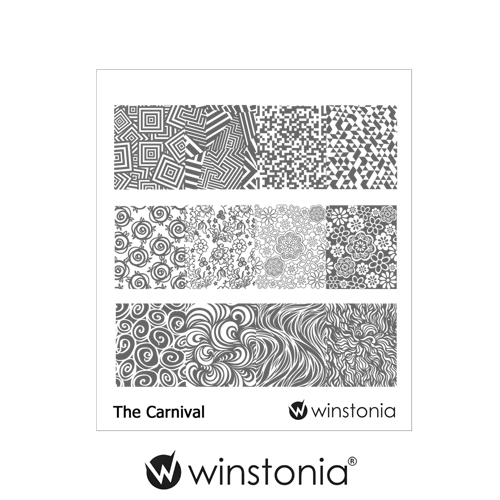 Winstonia Nail Art Stamping Image Plate THE CARNIVAL Stamp Polish Full Patterns