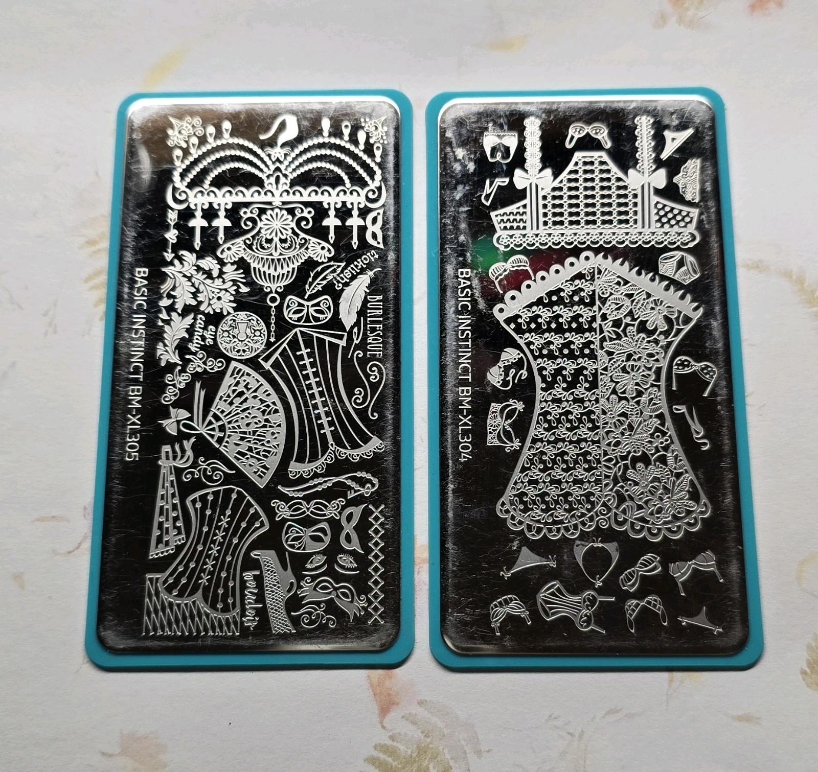 COMPLETE SET Maniology Bundle Monster Basic Instinct Nail Stamping BM-XL302 301