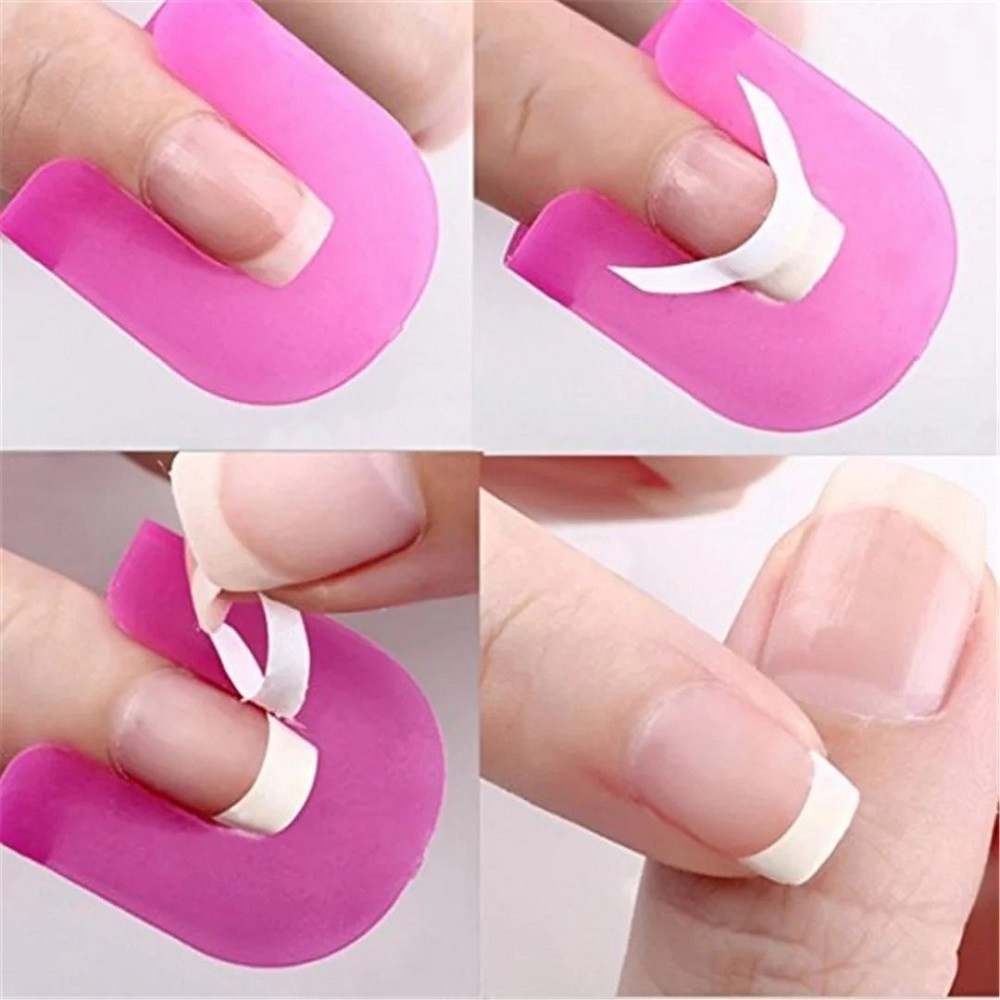 26pcs U-Shape Nail Polish Protectors Reusable Finger Cover Stencils for DIY LOT