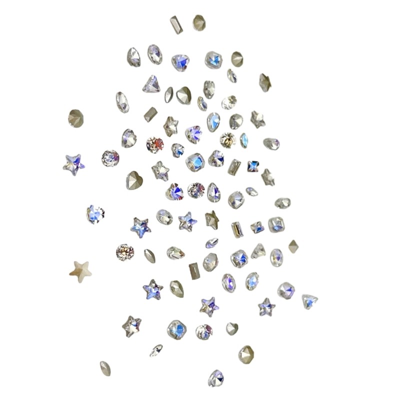 Glass Crystal Design 3D Nail Art Decorations Charm Diamond Jewelry Multi-Shape