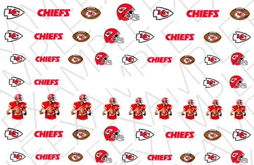 Kansas City Chiefs Nail Art Stickers Transfers Decals Set of 53 – A1320