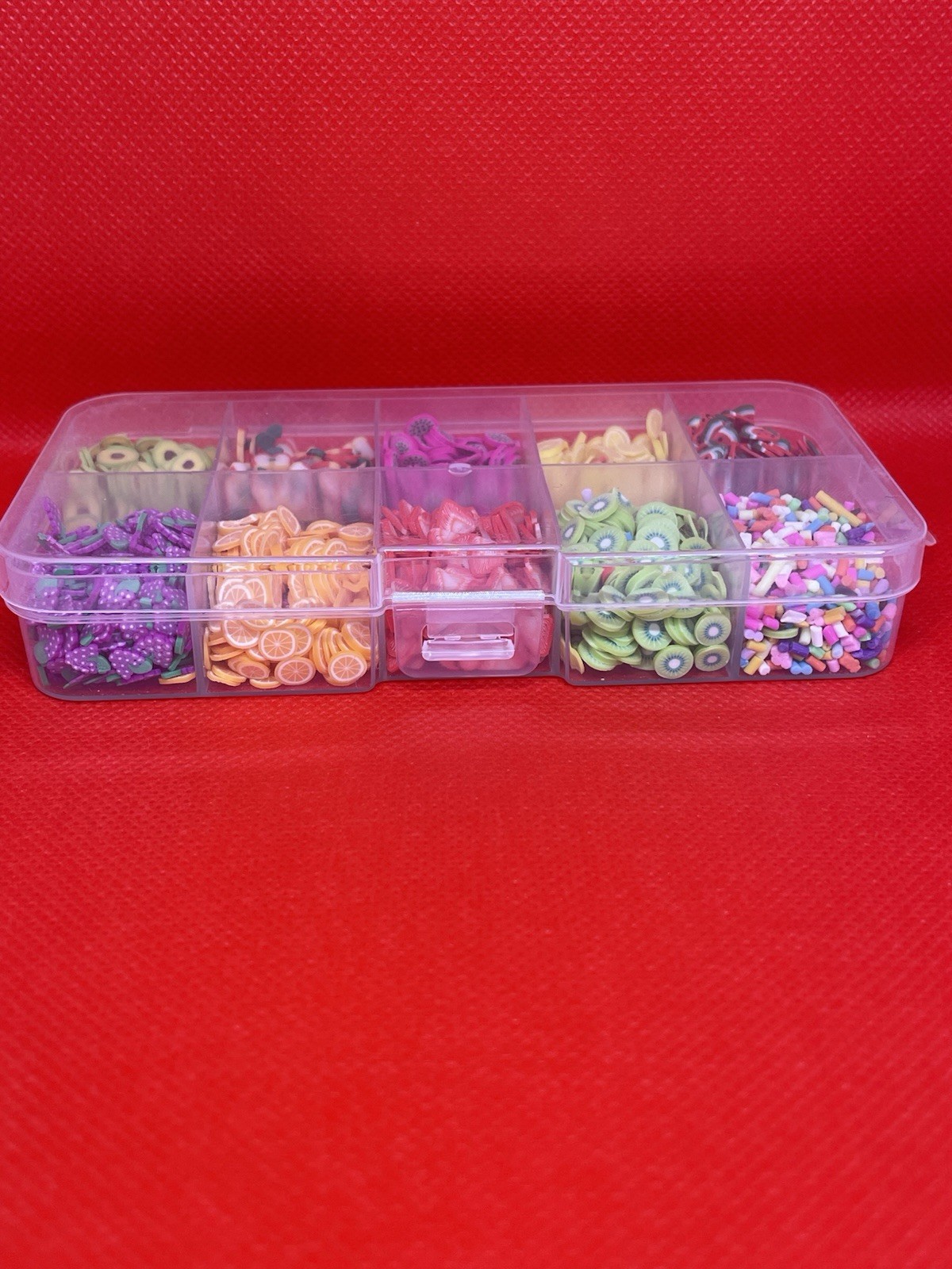 2450Pcs Nail Charms, 10 Styles 3D Slime Charms Nail Decorations Flatback Resin
