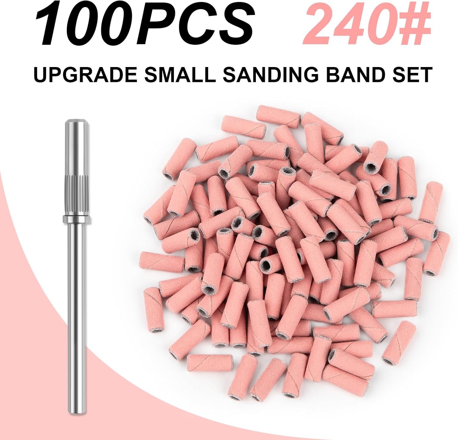 Small Sanding Bands Nail Drill Bits 240 Extreme Fine Grit Nail