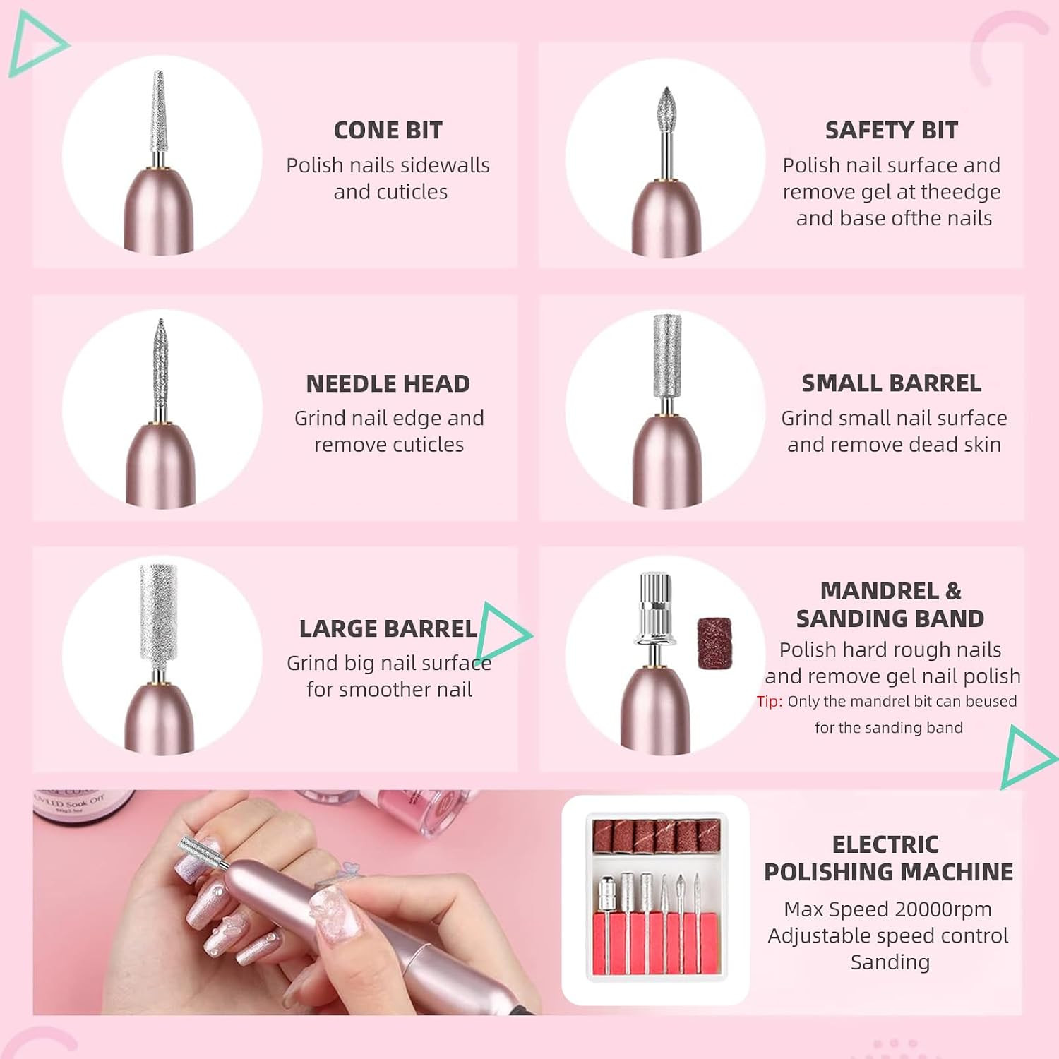 Acrylic Nails Kit Set 29 Colors with UV Lamp & Electric Drill, 2X60Ml Monomer –