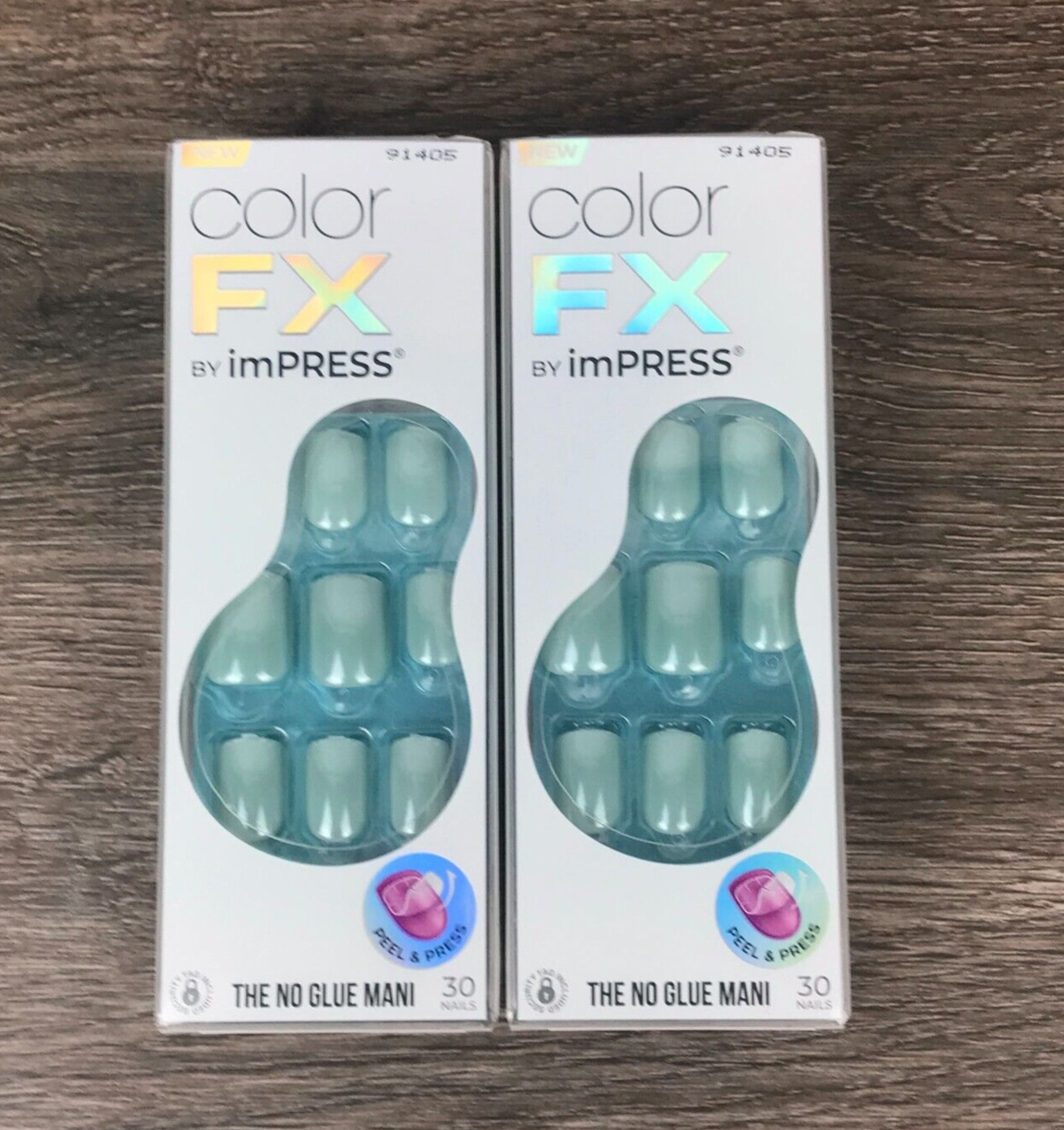 KISS imPRESS Color FX 30 Count Press On Nails – After Hours – Lot of 2