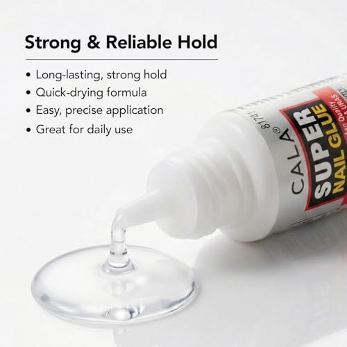 Super Nail Glue 4 Bottles Professional Salon Quality Strong