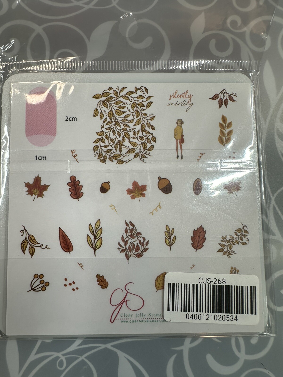 Clear Jelly Stamper CJS-268 Nail Stamping Plate