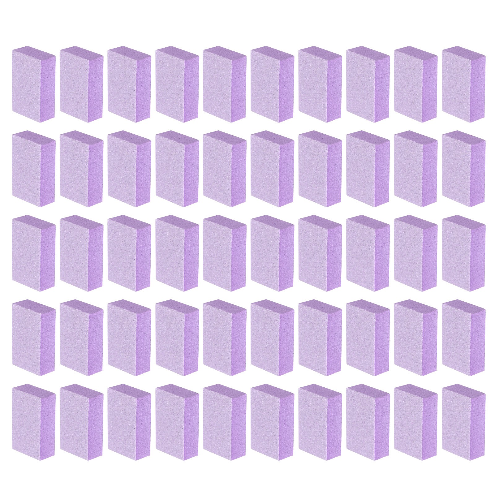 100pcs Nail Buffer Block 120 Grit Nail File for Nail Buffing, Purple