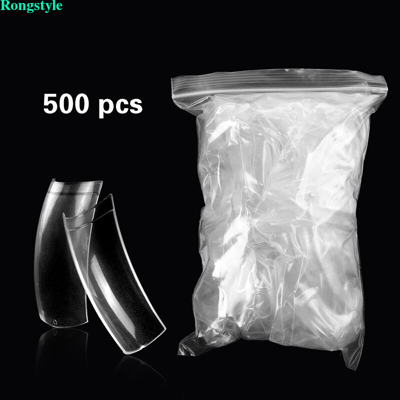Extra-curve Hawk Nail Tips – Acrylic Half Cover Nails Manicure Accessorie 500pcs