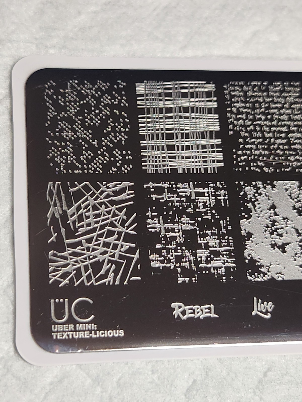 Uber Chic Nail Stamping Plate – Texture-Licious