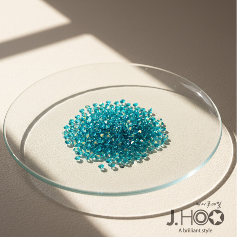 PP7 Pixie Edge Blue Zircon AB Micro Stones for Nail Art