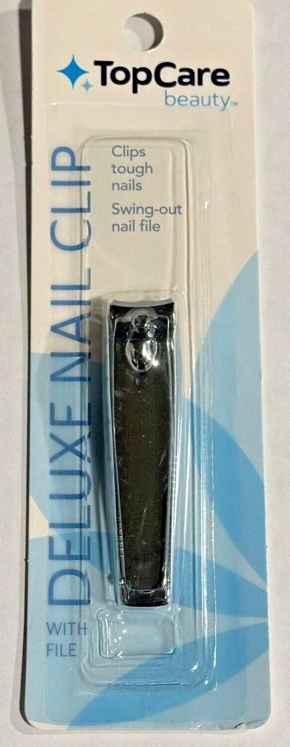 Nail Clip Deluxe with File Top Care Beauty Clips Tough Nails Swing-Out File